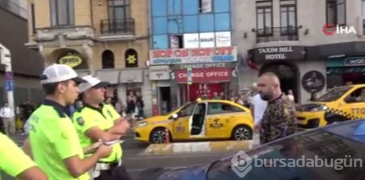 Denetime takılan adam, polis ekiplerini tehdit etti