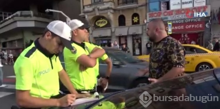 Denetime takılan adam, polis ekiplerini tehdit etti