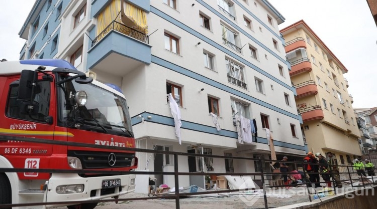 Ankara Mamak'ta binada doğal gaz patlaması sonucu 1 kişi öldü