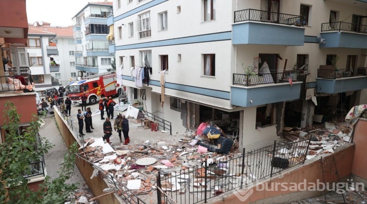 Ankara Mamak'ta binada doğal gaz patlaması sonucu 1 kişi öldü
