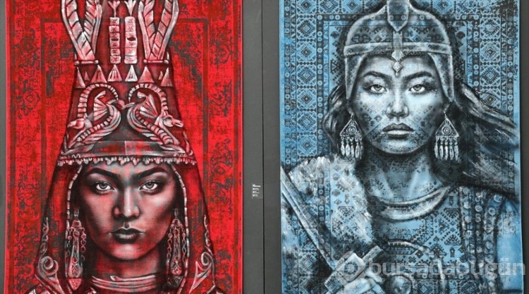 Halılarıyla ünlü olan Kazak ressam!