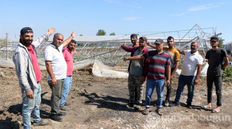 Adana'da şiddetli yağış ve fırtına gül seralarını vurdu