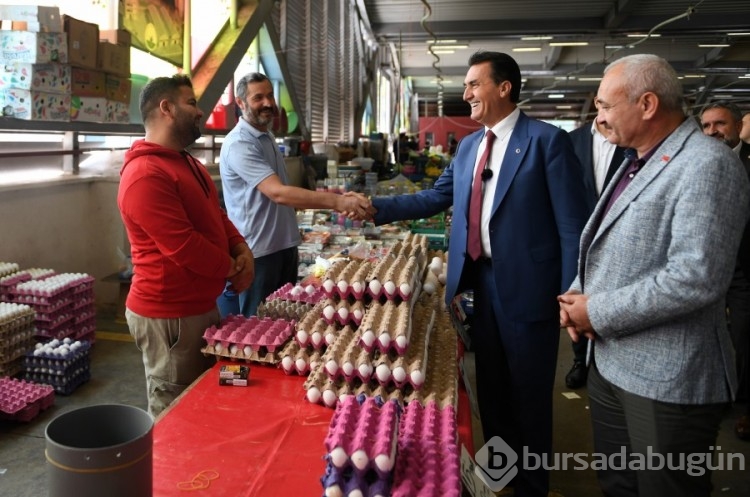 Başkan Dündar'dan kapalı pazar ziyareti