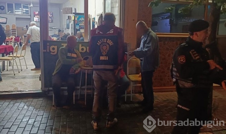 Bursa polisi Yıldırım'da uygulamalarına devam ediyor
