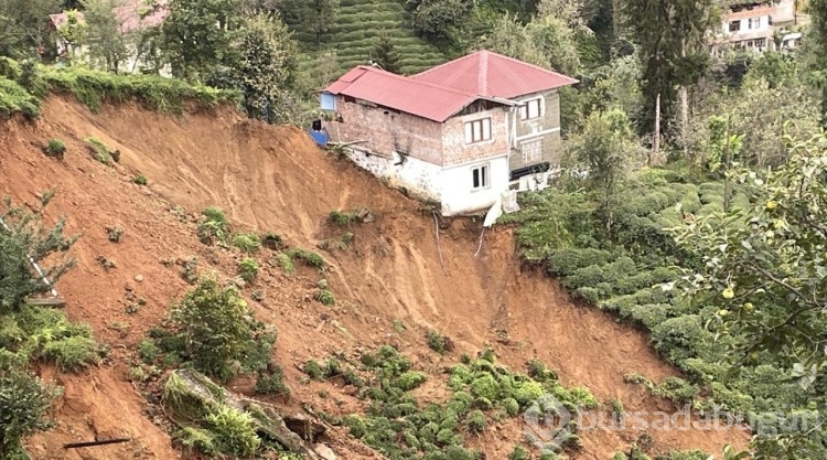 Rize'de yağış sonrası hasar tespiti sürüyor
