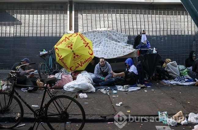 ABD'deki uyuşturucu bağımlısı evsizlerin hali işler acısı