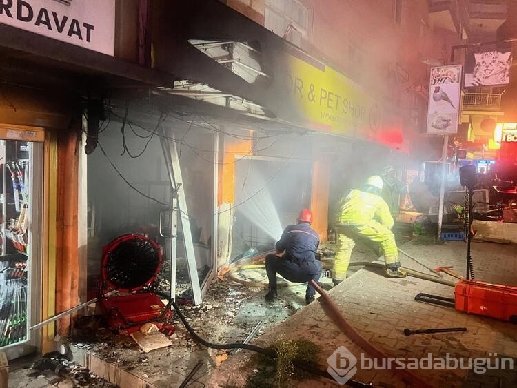 Maltepe'de petshopta yangın çıktı