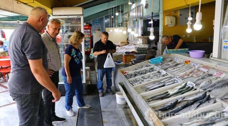 Tekirdağ'da ağlara takılan lüfer tezgahlarda yerini aldı
