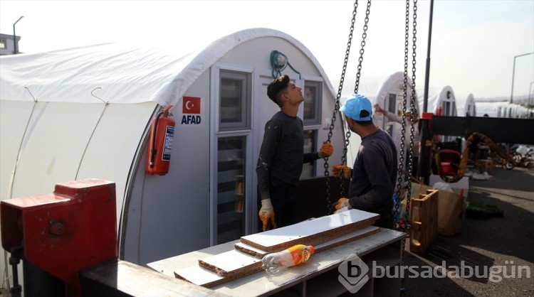 Kahramanmaraş'taki geçici barınma merkezlerinde kış hazırlıkları sürüyor
