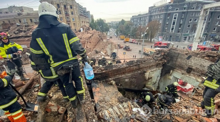 Harkiv'de füze saldırısının ardından

