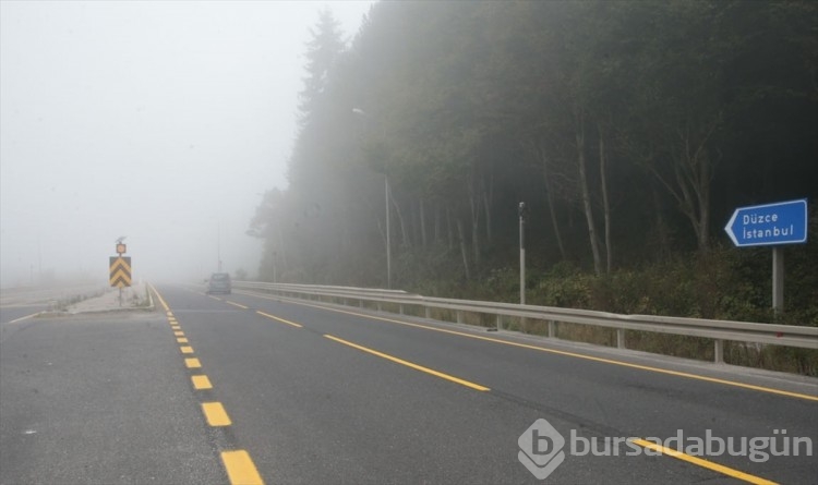 Bolu Dağı'nda sis görüş mesafesini düşürdü
