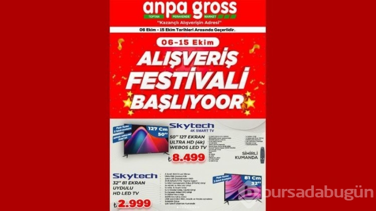Anpa Gross Market büyük indirim yaptı!