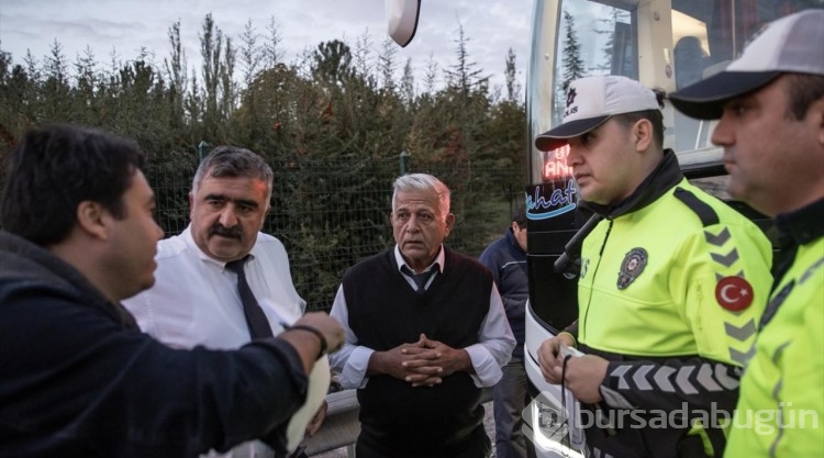 Şehirler arası yolcu otobüsleri sivil polisler tarafından denetleniyor