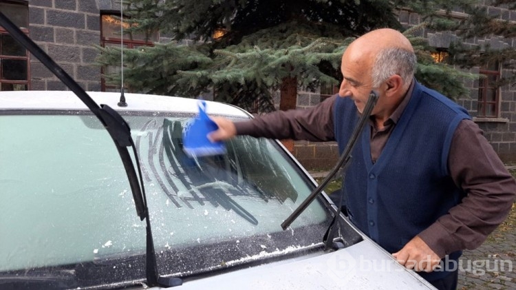 Kars'ta hava sıcaklığı -5 dereceye düştü
