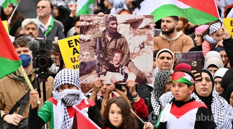 ABD'de Filistin'e destek gösterisi
