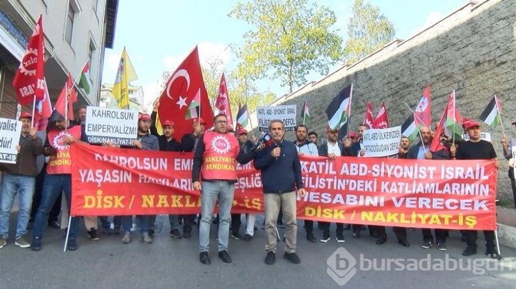 Nakliyat-İş sendikasından İsrail ve ABD protestosu
