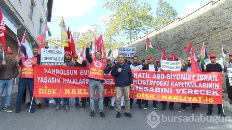 Nakliyat-İş sendikasından İsrail ve ABD protestosu
