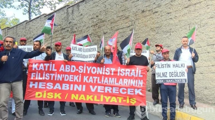 Nakliyat-İş sendikasından İsrail ve ABD protestosu
