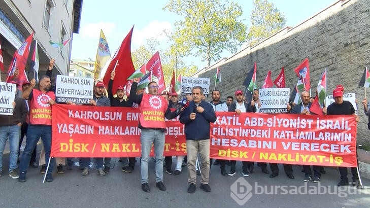 Nakliyat-İş sendikasından İsrail ve ABD protestosu
