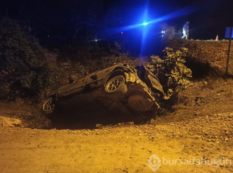 Bursa'da Orhangazi-Gemlik yolunda feci kaza: 3 genç ölümden döndü!