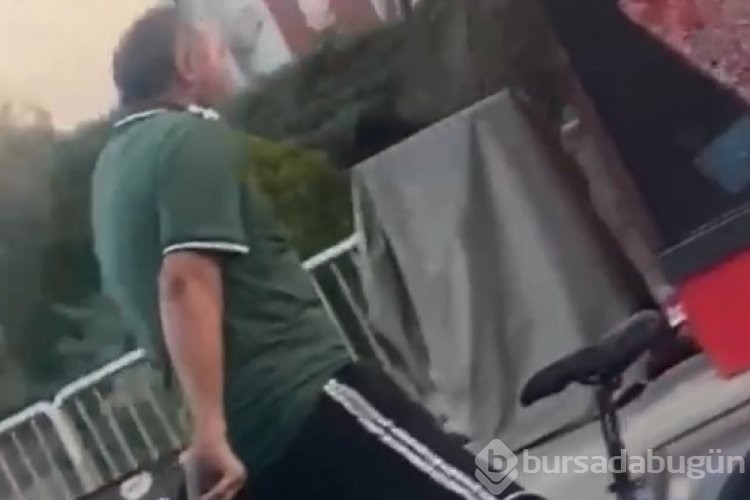 Bursa'da bisikletini tersten süren adam şaşkınlık yaşattı