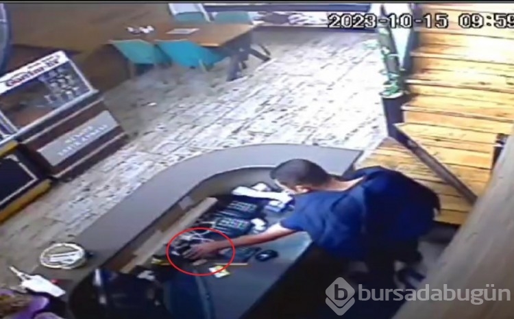 Bursa'da kebapçıya giren hırsız para bulamayınca bakın neyi çaldı