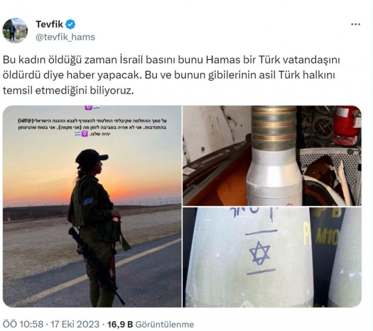 Türk vatandaşı İsrailli kadın asker: Zafer bizim olacak