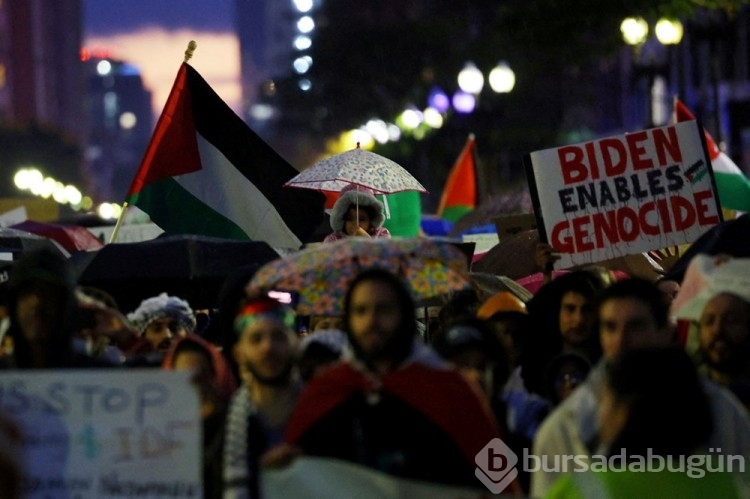 ABD'de Beyaz Saray önünde Filistin'e destek gösterisi: Netanyahu savaş suçlusudur