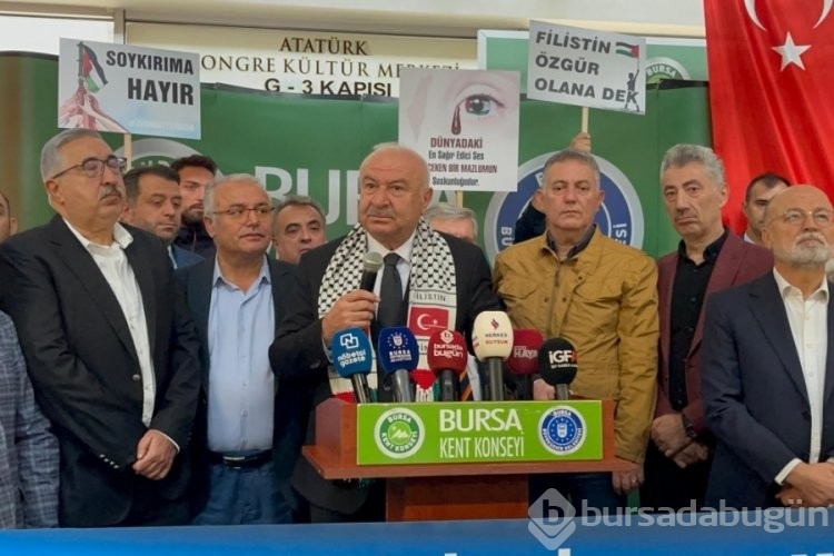 Bursa Kent Konseyi, Filistin için bir araya geldi