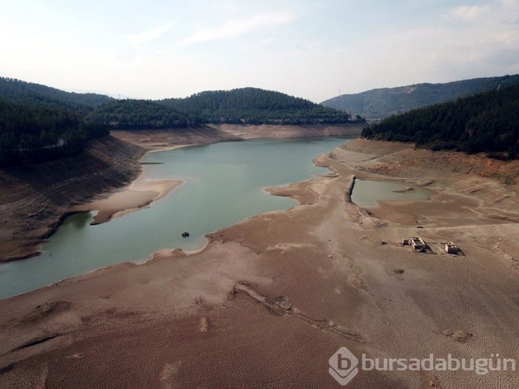 Bursa'da sulama barajı kurudu