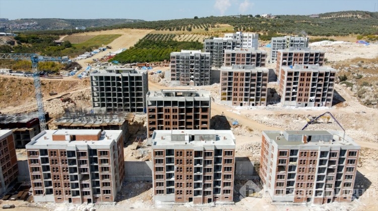 Hatay'da 45 bin 186 konutun kaba inşaatı bitti
