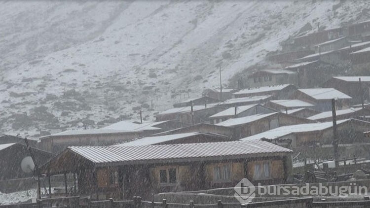 Rize'de yaylalar beyaza büründü
