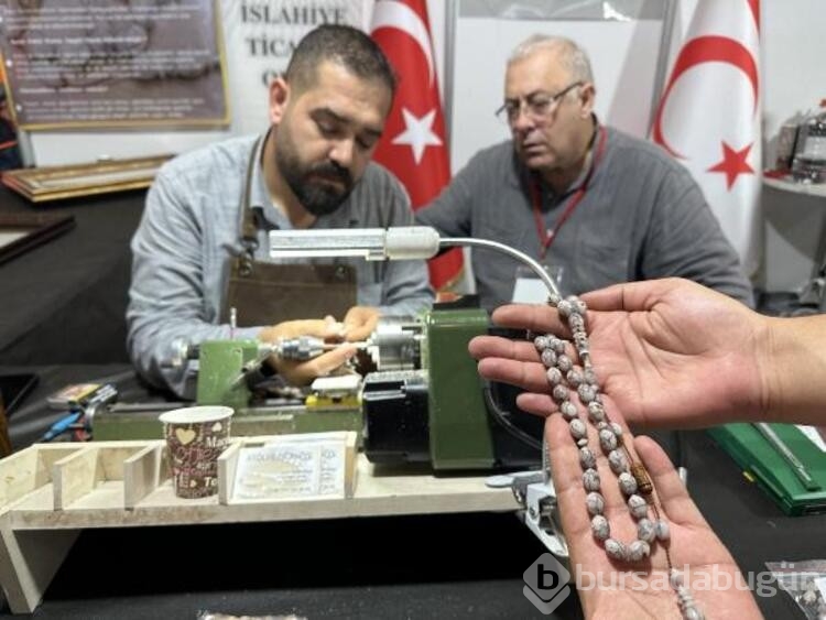 Tespih ve Doğal Taşlar Fuarı'nda 50 bin dolarlık heykele ilgi
