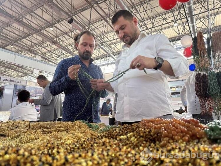Tespih ve Doğal Taşlar Fuarı'nda 50 bin dolarlık heykele ilgi
