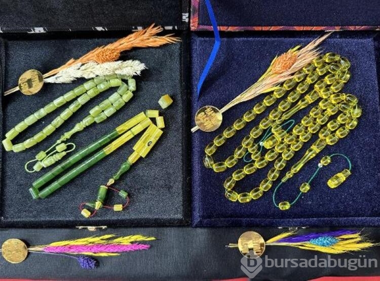 Tespih ve Doğal Taşlar Fuarı'nda 50 bin dolarlık heykele ilgi
