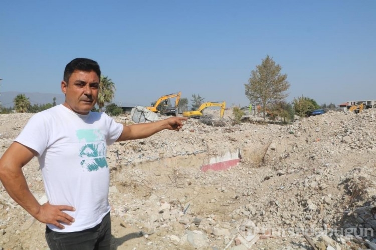 Hatay'da binaların yerini araziler aldı! 
