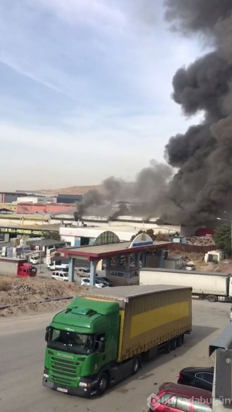 Ankara'da kimyasal atık ayrıştırma tesisinde yangın
