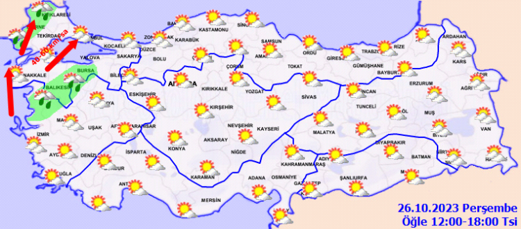 Meteoroloji saat verdi! Sağanak yağış geliyor
