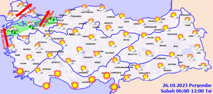 Meteoroloji saat verdi! Sağanak yağış geliyor
