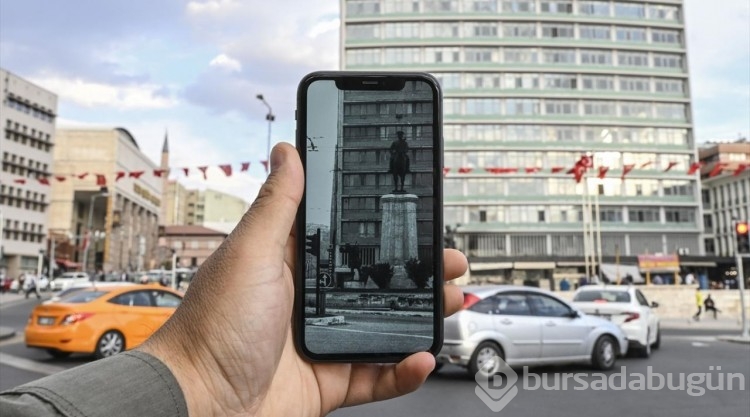 100 yıllık Cumhuriyet'in başkentinin eski ve yeni halleri aynı karede
