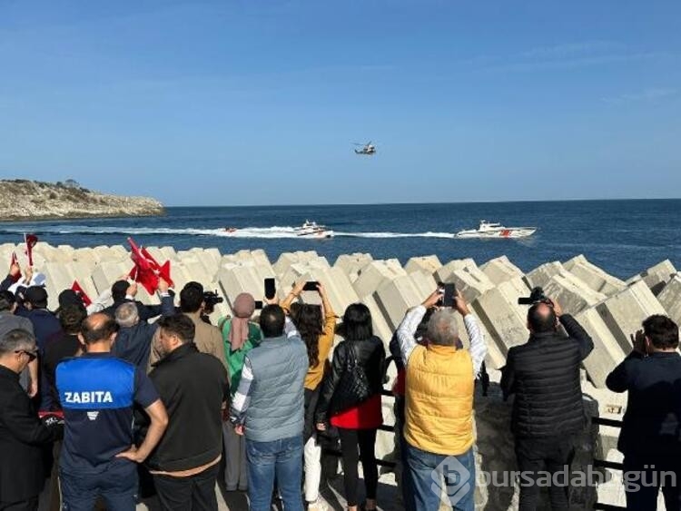 Bartın'da Sahil Güvenlik Grup Komutanlığı'ndan '100'üncü yıl' gösterisi
