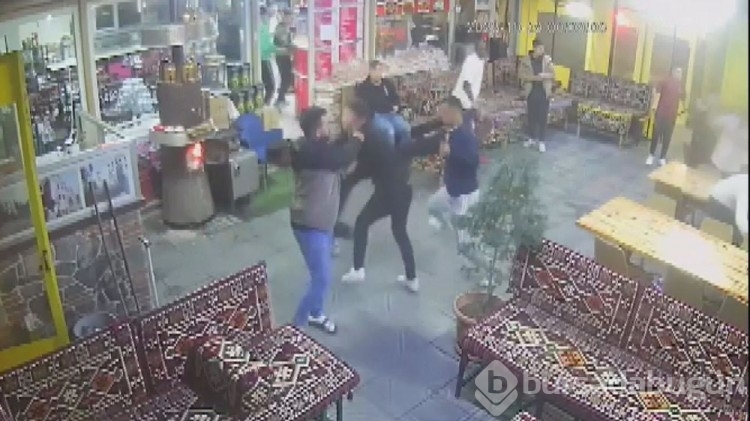 İstanbul'da kafeyi savaş alanına çeviren kavga