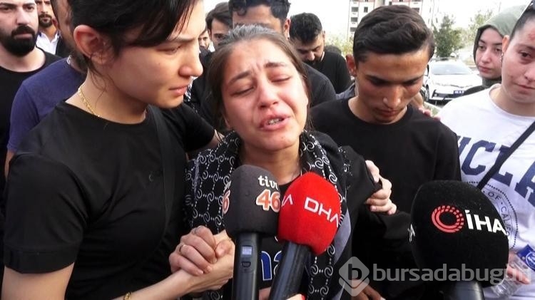 Nişanlısının öldüğü yerde gözyaşı döküp, adalet istedi
