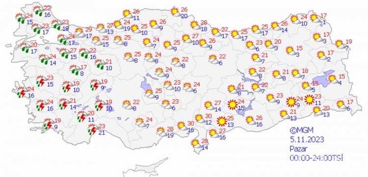 Kuvvetli yağışa dikkat! Meteoroloji'den 11 ile sarı kodlu uyarı
