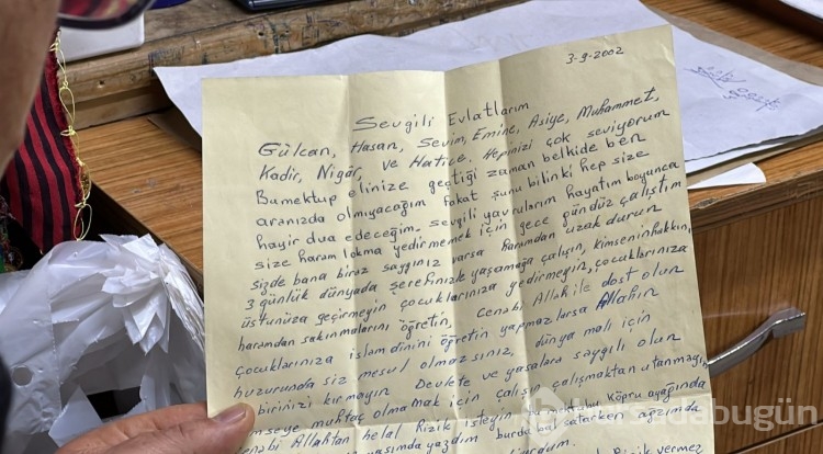 Cumhuriyetin 100. yılında gelen 21 yıllık mektup, gözyaşlarına boğdu!