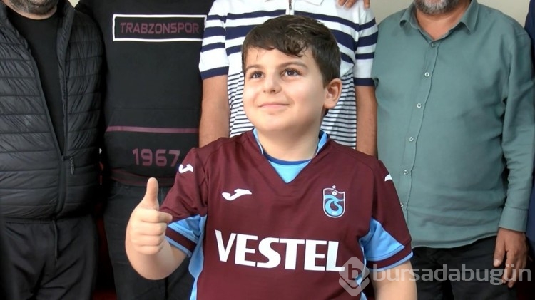 Biber gazlı saldırıya uğrayan küçük Yusuf'un Trabzonspor maçı heyecanı
