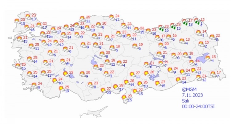 Meteoroloji'den 12 il için sarı kodlu uyarı