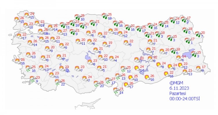 Meteoroloji'den 12 il için sarı kodlu uyarı