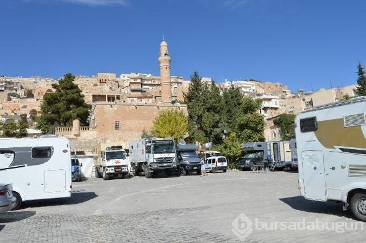 Karavanla Türkiye'ye gelen turistlerin tercihlerinden biri de Mardin
