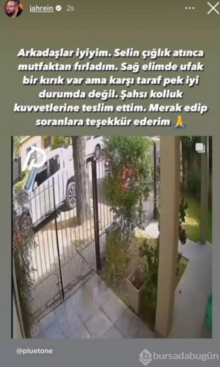 Jahrein hırsızı yakalayıp dövdü!